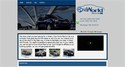 Desktop Screenshot of oneworldrentacar.com
